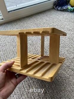 Rare Vintage Nintendo Wooden Revolving Storage Rack Good Condition Super Mario 3