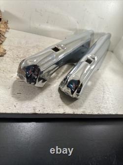 Rare Vintage Pair New Ford Super Deluxe Chrome Bumper Guards NOS Rat Rod