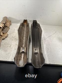 Rare Vintage Pair New Ford Super Deluxe Chrome Bumper Guards NOS Rat Rod