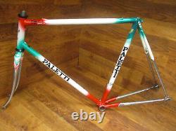 Rare Vintage Paletti Super Prestige Columbus Slx Steel Lugged Bike Frame Set 57