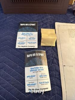 Rare Vintage Poly-planar Super Thin Hi Fi Speakers New Old Stock