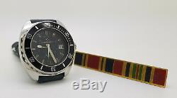 Rare Vintage S. Steel Eterna-Matic Super Kontiki IDF Military Diver's Watch