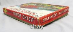 Rare Vintage Santa Fe Super Chief Japan Friction Tin Train Set withSignals MIB