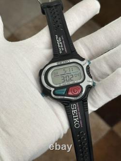 Rare Vintage Seiko Super Runners S640-4000 Men's Digital Sports Watch JDM Mint