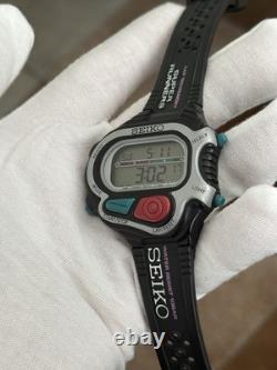 Rare Vintage Seiko Super Runners S640-4000 Men's Digital Sports Watch JDM Mint
