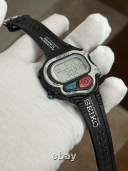 Rare Vintage Seiko Super Runners S640-4000 Men's Digital Sports Watch JDM Mint