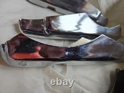 Rare Vintage Set Of 4 New Ford Super Deluxe Chrome Bumper Guards NOS