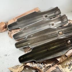 Rare Vintage Set Of 4 New Ford Super Deluxe Chrome Bumper Guards NOS