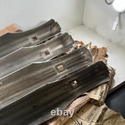 Rare Vintage Set Of 4 New Ford Super Deluxe Chrome Bumper Guards NOS