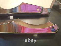 Rare Vintage Set Of 4 New Ford Super Deluxe Chrome Bumper Guards NOS