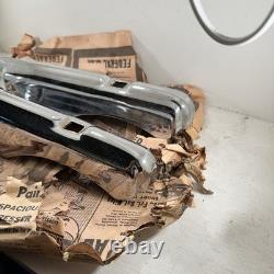 Rare Vintage Set Of 4 New Ford Super Deluxe Chrome Bumper Guards NOS