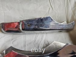 Rare Vintage Set Of 4 New Ford Super Deluxe Chrome Bumper Guards NOS
