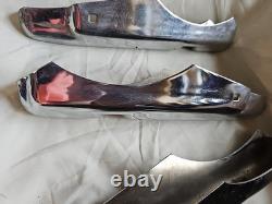 Rare Vintage Set Of 4 New Ford Super Deluxe Chrome Bumper Guards NOS