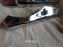 Rare Vintage Set Of 4 New Ford Super Deluxe Chrome Bumper Guards NOS