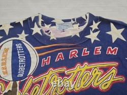 Rare Vintage Shirt Harlem Globetrotters Size L All Sport Made In Usa Super Rare