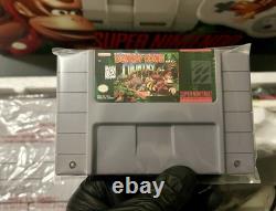 Rare Vintage Snes Super Nintendo Donkey Kong Console Set Cib Matching Serial #