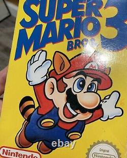 Rare! Vintage Super Mario Bros 3 EUROPA complete CIB nintendo nes Wata VGA