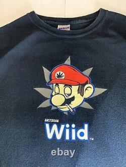 Rare Vintage Super Mario Bros Weed T Shirt Wiid Nintendo 64 L