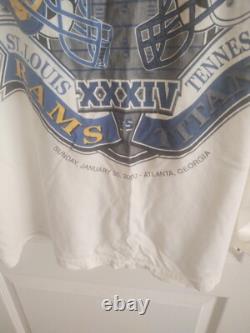 Rare Vintage Super bowl XXVII T-Shirt St Louis Rams /Tennessee Titans