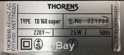Rare Vintage Thorens Td 160 Super Turntable Clean Survivor Used