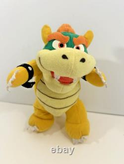 Rare Vintage Toysite Super Mario BOWSER 8 Poseable Plush Toy Nintendo (READ)