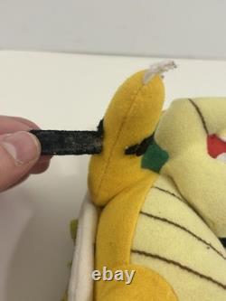 Rare Vintage Toysite Super Mario BOWSER 8 Poseable Plush Toy Nintendo (READ)