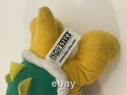 Rare Vintage Toysite Super Mario BOWSER 8 Poseable Plush Toy Nintendo (READ)