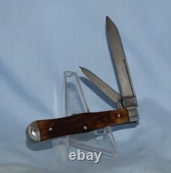 Rare Vintage W R Case & Sons 2nd Cut Bone Coke Knife 6225 1905-14 Super Nice