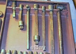 Rare Vtg 1926 Snap-On 45 Pc Super Service Set-1/2 & 5/8 Drive Socket Wrenches