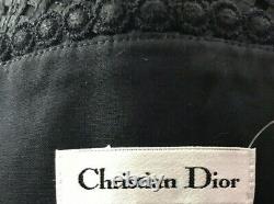 Rare Vtg Christian Dior 80s Black Corset Top S