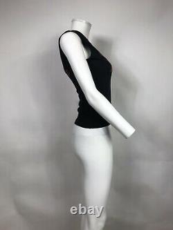 Rare Vtg Christian Dior By John Galliano Black J'adore Tank Top S