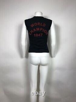 Rare Vtg Christian Dior By John Galliano Black J'adore Tank Top S