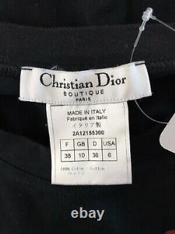 Rare Vtg Christian Dior By John Galliano Black J'adore Tank Top S