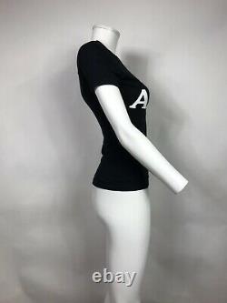 Rare Vtg Christian Dior By John Galliano Black'addict' T Shirt Xs