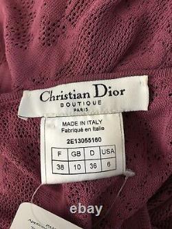 Rare Vtg Christian Dior By John Galliano Pink See Through Cami Top Ss2002 S