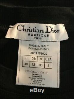 Rare Vtg Christian Dior by John Galliano Black Addict Top 40 S