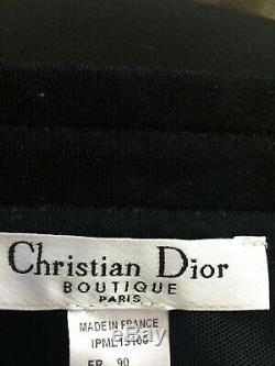 Rare Vtg Christian Dior by John Galliano Black Sheer Bustier Corset Top XS