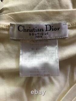 Rare Vtg Christian Dior by John Galliano Floral Logo Tee XS