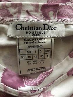 Rare Vtg Christian Dior by John Galliano Pink Trotter Monogram Top S