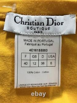 Rare Vtg Christian Dior by John Galliano Yellow Surf Chick Tank Top M