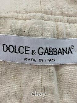 Rare Vtg Dolce & Gabbana 90s Ecru Corset Top M
