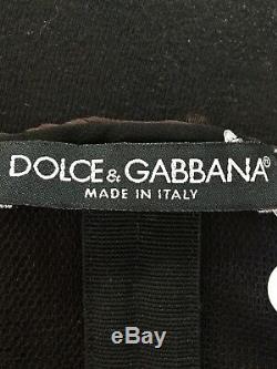 Rare Vtg Dolce & Gabbana Brown Sheer Silk Corset Halter Top XS