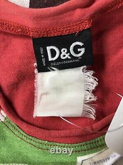 Rare Vtg Dolce & Gabbana D&G Green Detergent Print Top M
