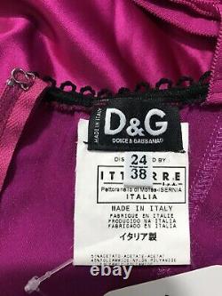 Rare Vtg Dolce & Gabbana D&G Pink Corset Top XS