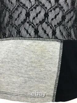 Rare Vtg Dolce & Gabbana D&g Asymmetrical Open Knit Patchwork Top S