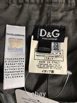 Rare Vtg Dolce & Gabbana D&g Gray Utility Corset Top XL