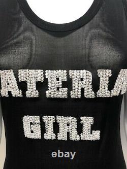 Rare Vtg Dolce & Gabbana Early 00s Crystal Material Girl Tank Top S