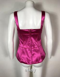 Rare Vtg Dolce & Gabbana Pink Corset Style Top M
