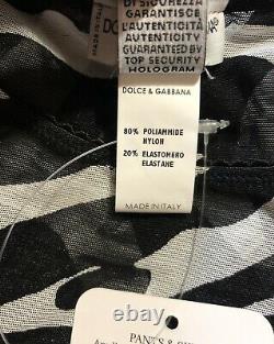 Rare Vtg Dolce & Gabbana Zebra Print Mesh Top S