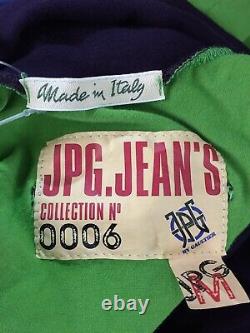 Rare Vtg Jean Paul Gaultier 90s Green Studded Logo Top M